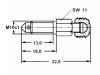 Штуцер тормозной трубки VAG/BMW/MB (арт. 03351809002)