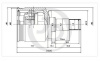 Шрус внутренний Kalina (04-)/Priora (08-)/Granta (12-)/VAZ 2108-2112 (арт. JCN0147)
