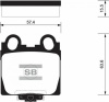 Колодки тормозные GS (98-04)/LS (00-06)/Altezza (98-05) зад (арт. SP1554)