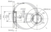 Диск тормозной Matiz (00-) перед 4 отв 236*12,6 мм (арт. JBD0013)