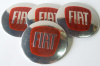 Наклейка на колпаки FIAT к-т 4 шт сферическая изогнутая 5.5см (арт. nbn)