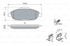 Колодки тормозные 307 (01-07)/206, 207/C3 Picasso (09-) /308 (08-14)/Megane 3 (09-16) перед. (арт. JBP0307)