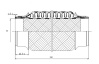 Гофра приемной трубы 55*280 с тройной оплеткой (арт. JPP0010)