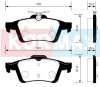 Колодки тормозные Focus 2 (05-11)/Mazda 3 BK/BL/Vectra C (02-08) зад (арт. KBP078)