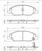 Колодки тормозные Vesta NG-NG Cross (23-)/Cube Z11 (02-08)/Note E11(05-12) пер дисковые (арт. KBP066)